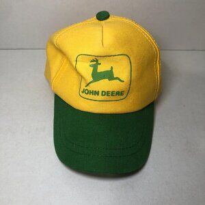 John Deere Hat Snapback Baseball Cap Toddler Green Yellow Farming